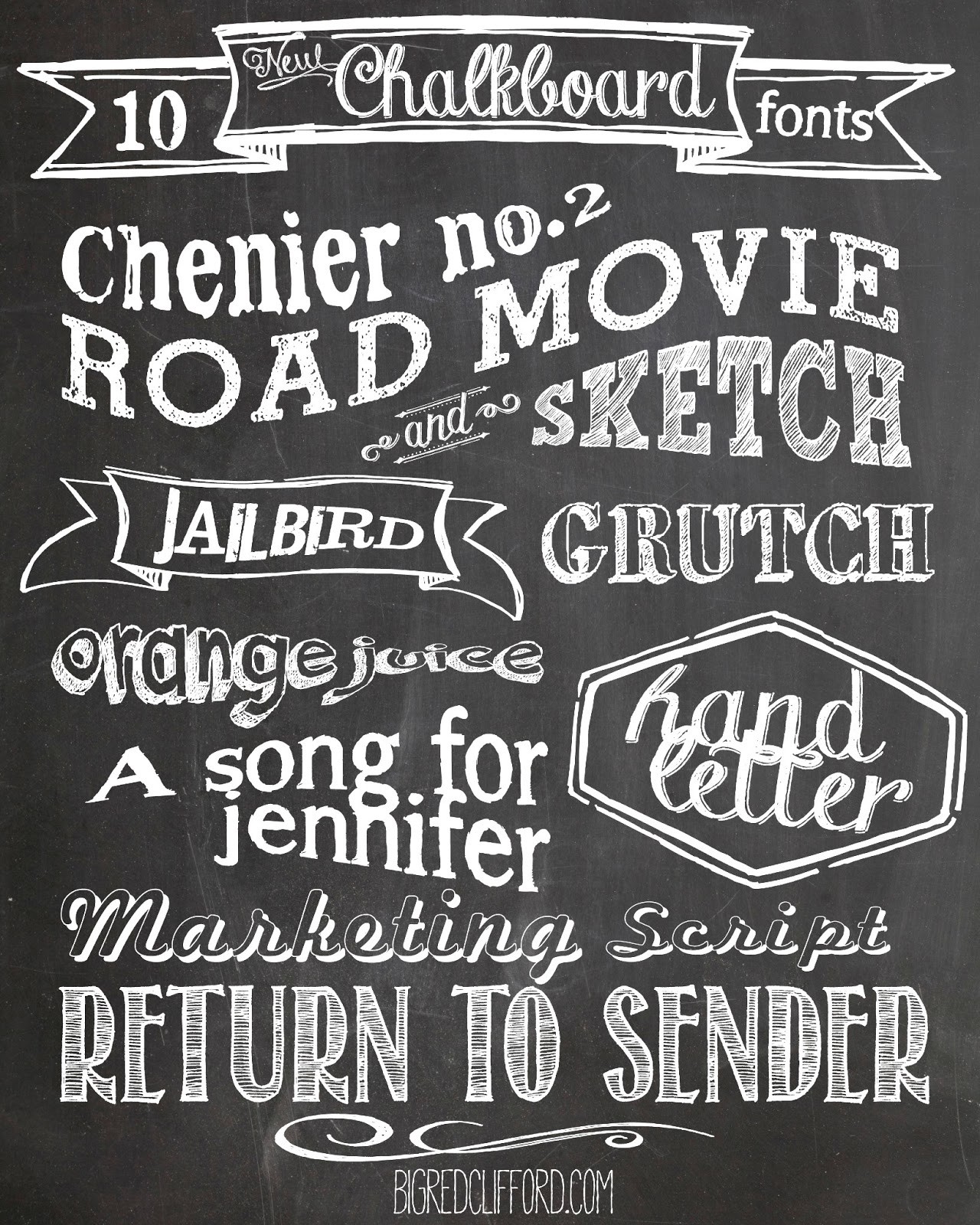 Free Chalkboard Fonts And FREE Printable Color Me Meg Sign