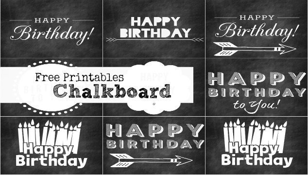 Free Chalkboard Printables For Birthday And Welcome Refresh Restyle