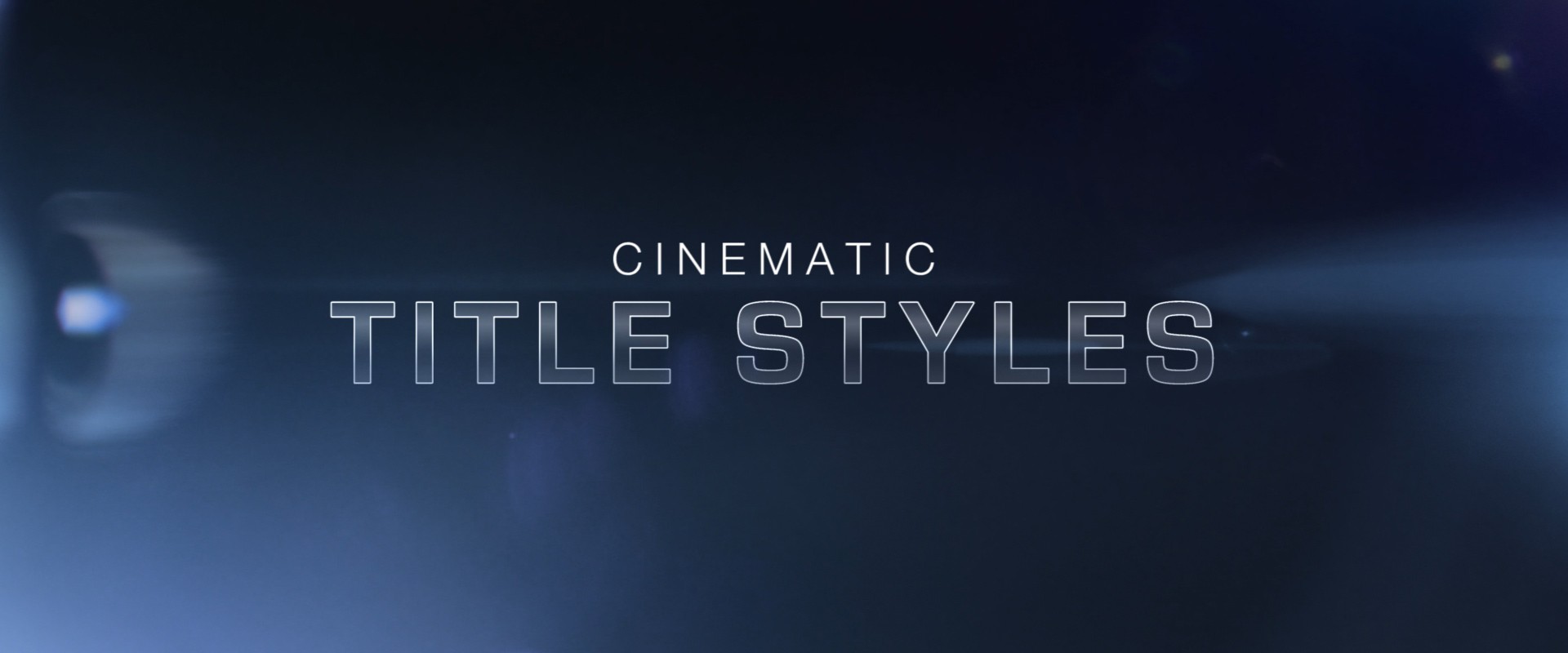 Free Cinematic Title Style Library For Premiere Pro Styles