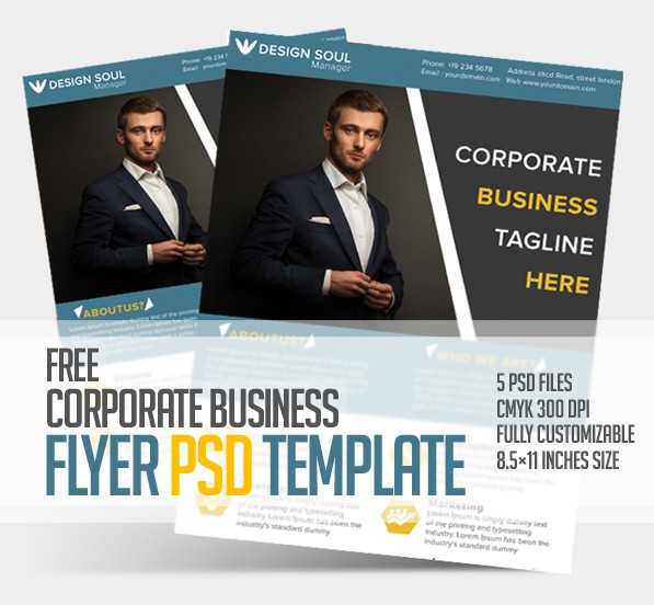 Free Corporate Business Flyer PSD Template Freebies Graphic