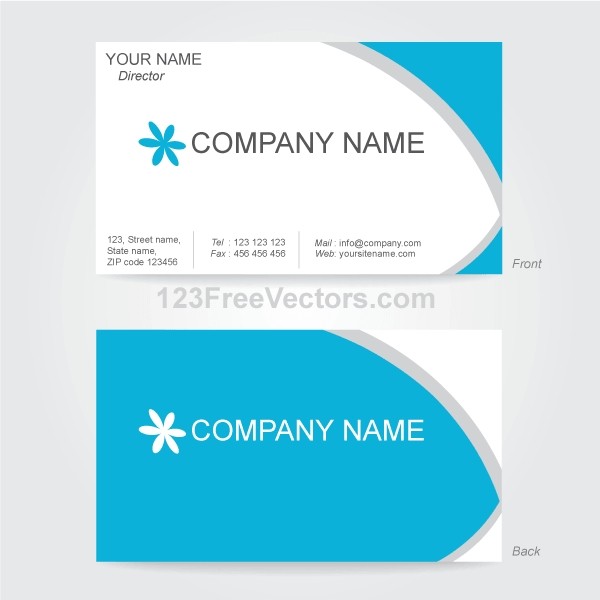 Free Download Business Card Template Vector Design