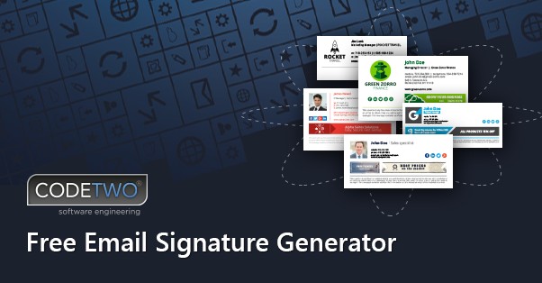 Free Email Signature Generator With Templates Html Template