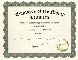 Free Employee Award Certificate Templates Of The Year Template