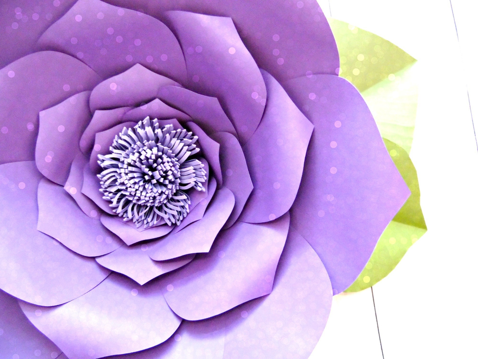 Free Flower Template How To Make Large Paper Flowers Templates