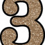 Free Glitter Numbers 0 9 To Download And Print Printable Number 3