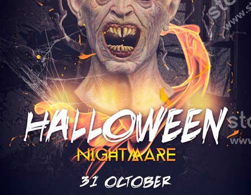 Free Halloween Flyer Solid Clique27 Com Psd