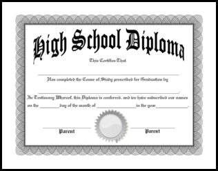 Free Homeschool Diplomas Template Diploma