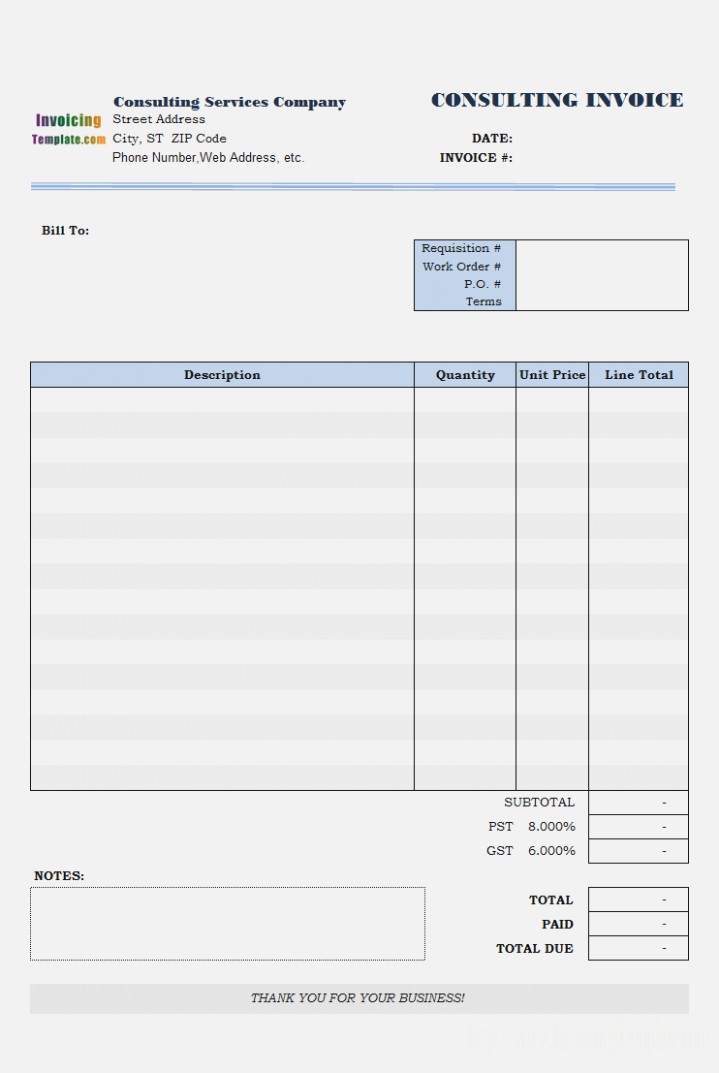 Free Invoice Template Microsoft Works Spreadsheet