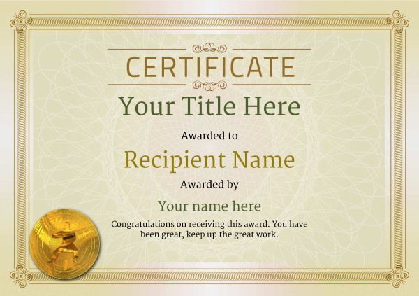 Free Martial Arts Certificate Templates Add Printable Badges Medals Template