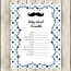 FREE Mustache Baby Shower Games What S In Your Purse Celebrity Free Printables