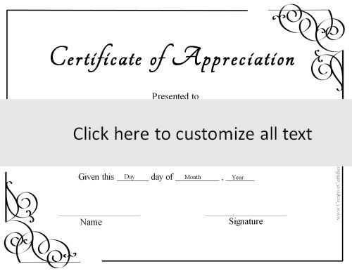 Free Online Certificate Maker 12 Best Certificates Of Appreciation Design Your Own