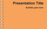 Free Orange School Homework PowerPoint Template Ppt