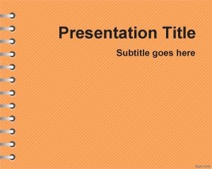 Free Orange School Homework PowerPoint Template Ppt