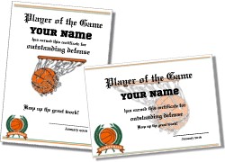 Free Printable Basketball Certificate Templates Downloads
