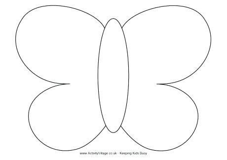 Free Printable Butterfly Template Mask Outline Templates Crafts