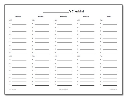 Free Printable Checklist Ukran Agdiffusion Com Create
