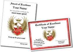 Free Printable Cheerleading Certificates Cheer