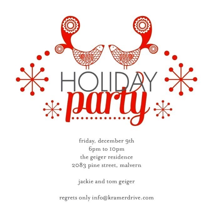 Free Printable Christmas Party Invitations Templates Business Plan