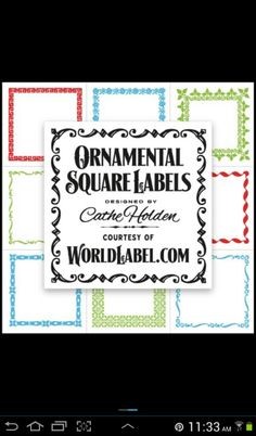 Free Printable Labels Organization And Planning Pinterest
