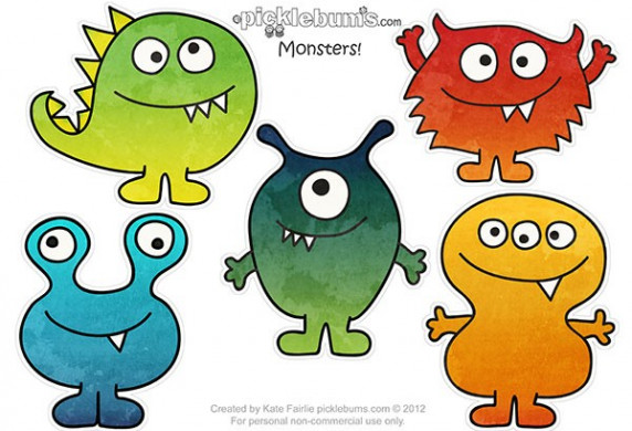 Free Printable Monster Puppets Picklebums Printables