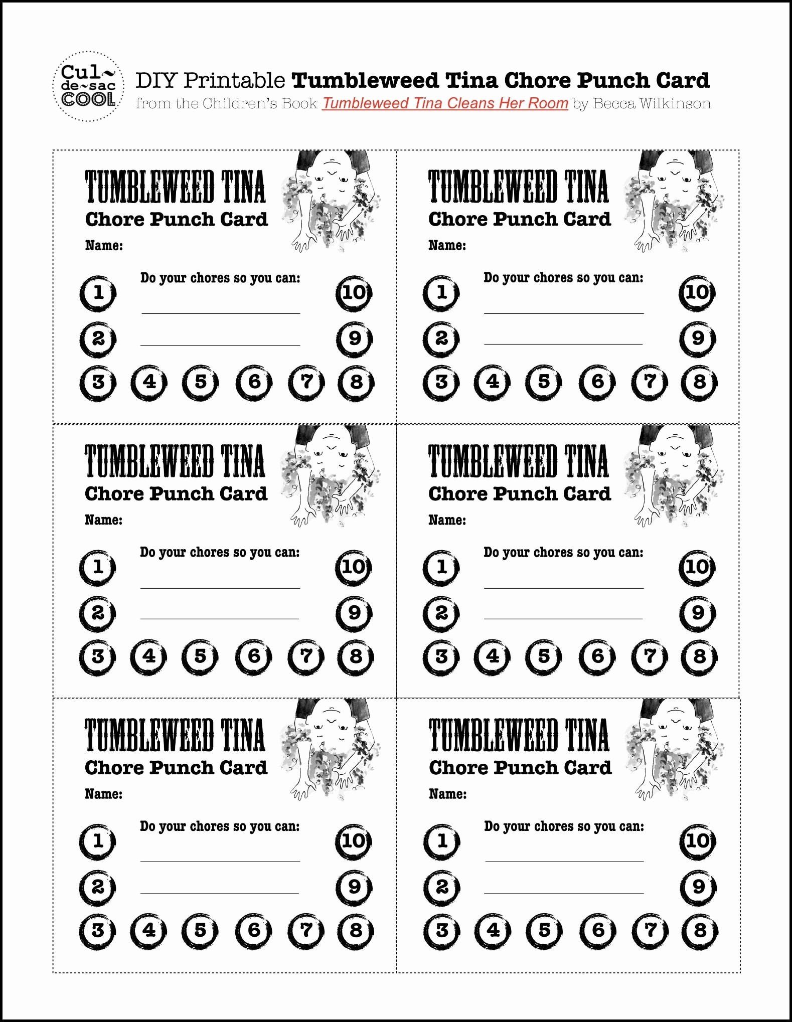 Free Printable Punch Card Template Giftsite