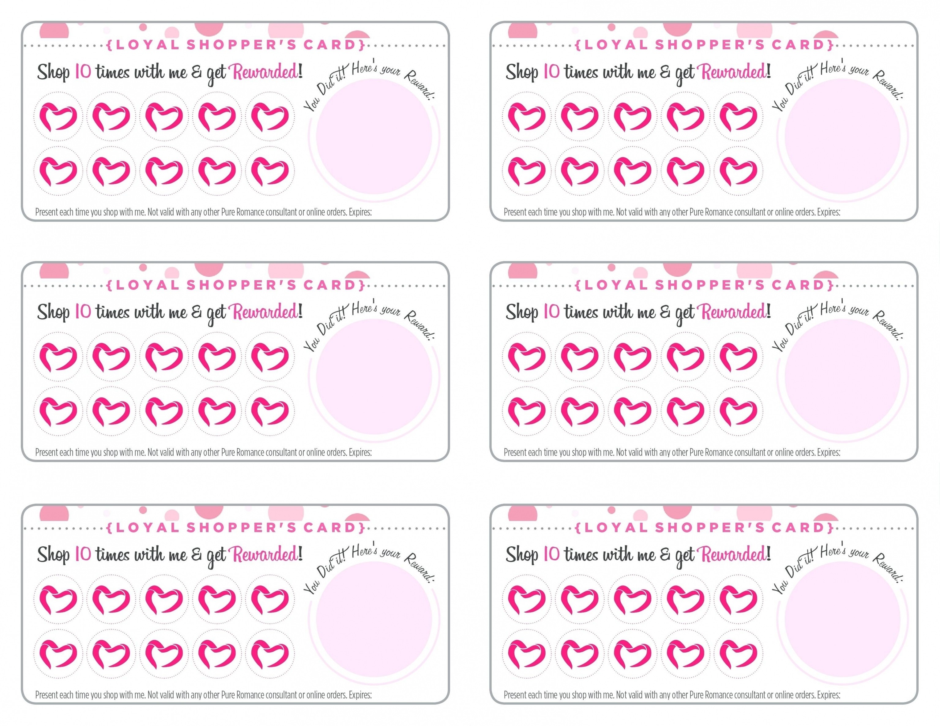 Free Printable Punch Card Template Unique Loyalty Cards In