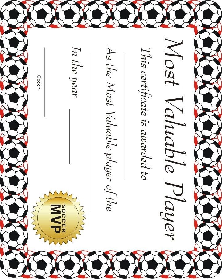 Free Printable Sports Certificate Soccer Nerdy Girls Certificates