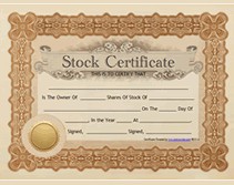 Free Printable Stock Certificates Blank Share Download