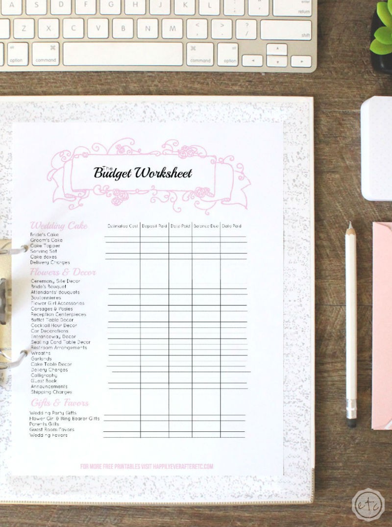 Free Printable Wedding Binder Money Saving Mom Planner Templates