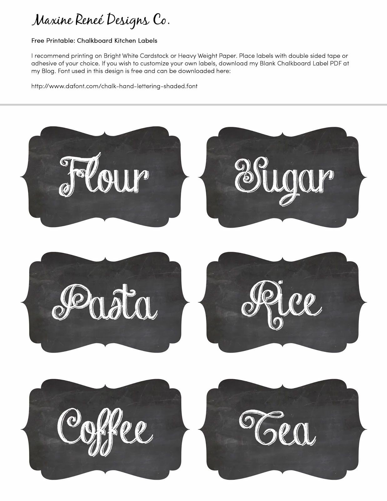 Free Printables Chalkboard Labels Maybe For Auction Paddles You Printable