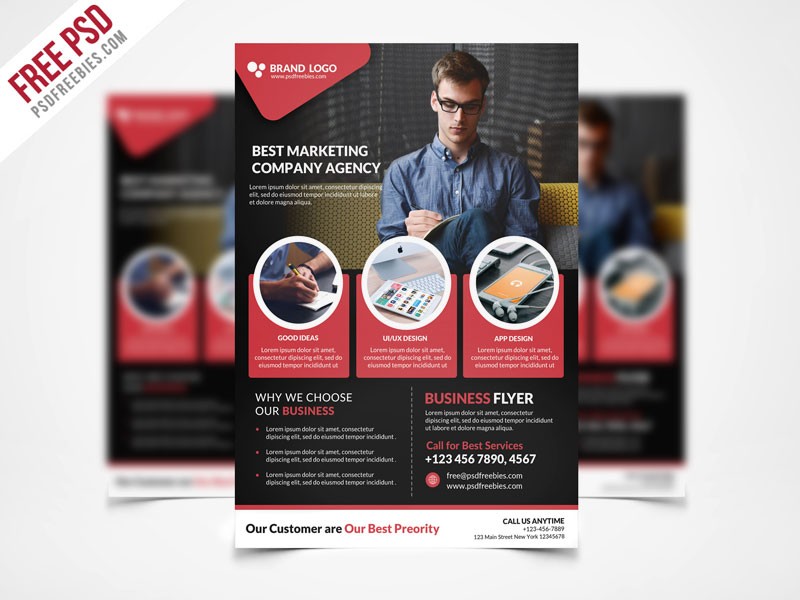 Free PSD Corporate Business Flyer Template Freebie By