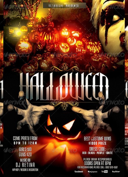 Free Psd Flyer Templates Halloween