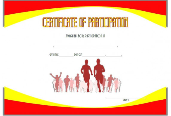 Free Running Award Certificate Templates Template