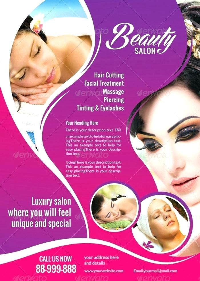 Free Salon Flyer Templates Hair Brochure Beauty