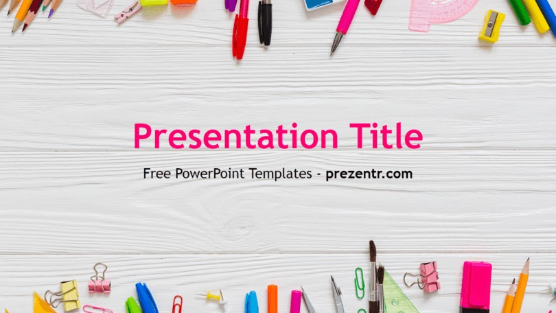 Free School PowerPoint Template Prezentr Templates Ppt