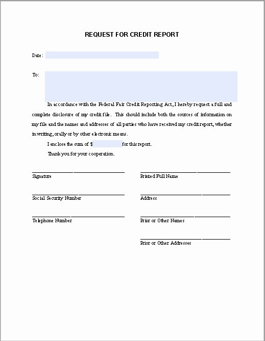 Free Section 609 Credit Dispute Letter Template Download