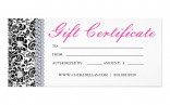 Free Templates Certificate For Hair Contest Cosmetology Nail Gift Template