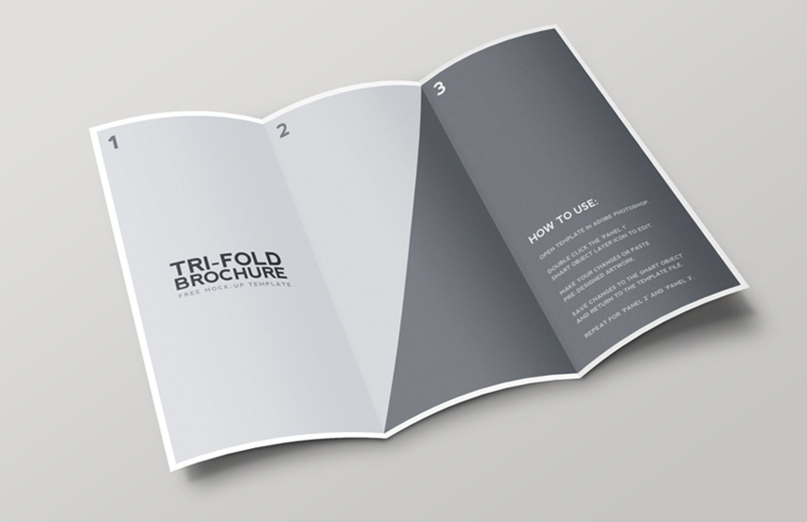 Free Tri Fold Brochure Mockup Template CreativeBooster
