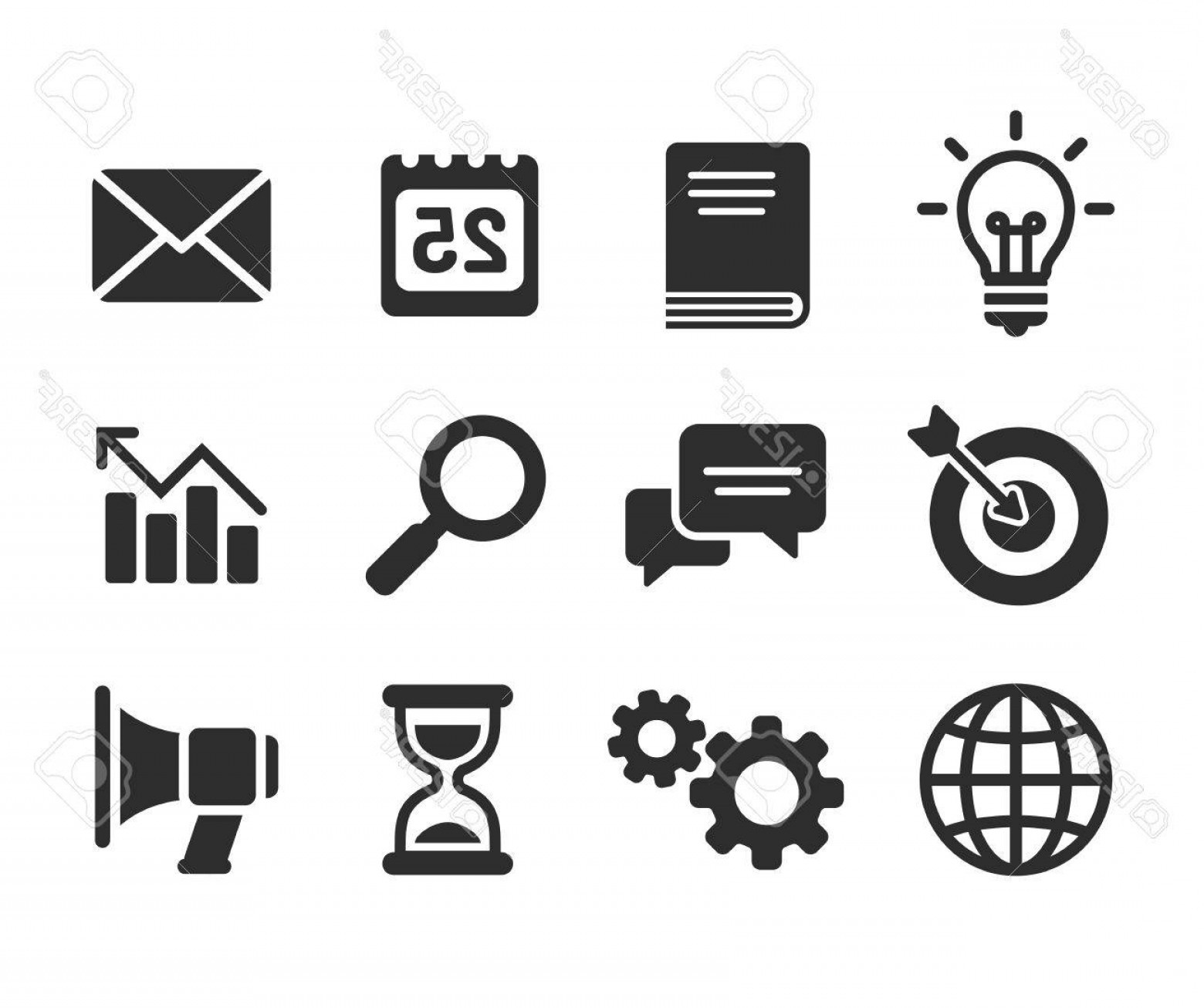 Free Vector Business Icon Set SHOPATCLOTH