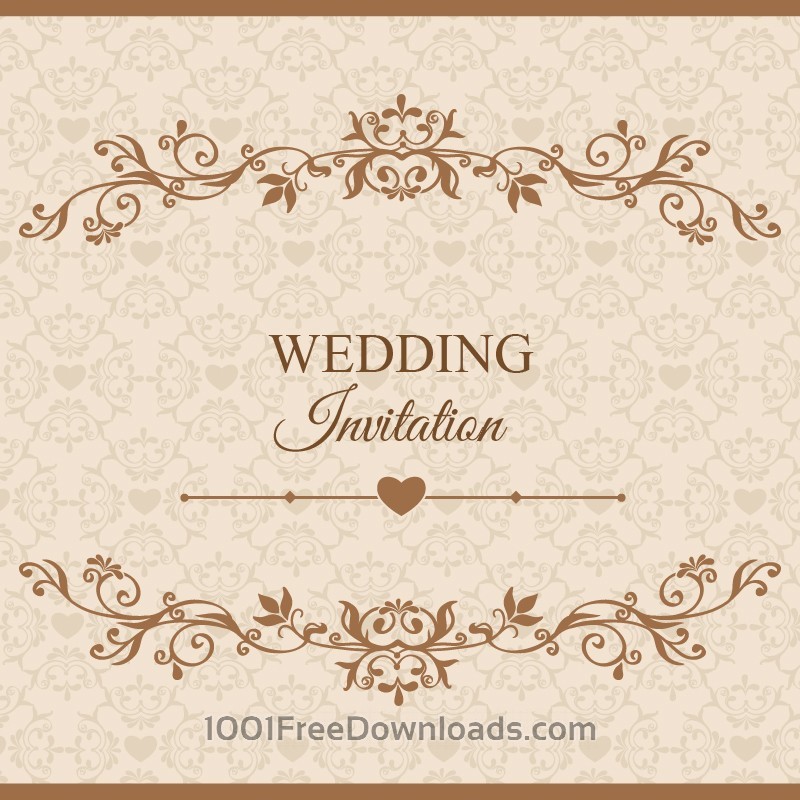 Free Vectors Wedding Vector Illustration Flowers