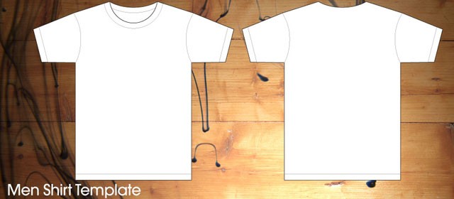 Front And Back T Shirt Template Free Download Outline