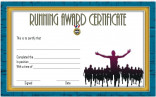 Fun Run Certificate Template Running Certificates Templates Free