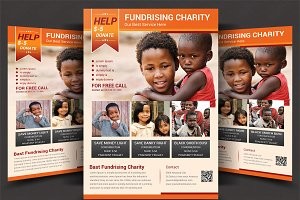 Fundraiser Photos Graphics Fonts Themes Templates Creative Market Ngo Brochure
