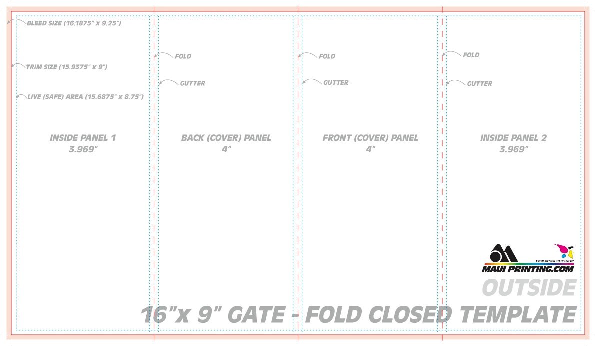 Gate Fold Template Ukran Agdiffusion Com 8 5 X 11 Trifold