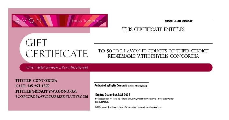 Gift Cards Website Template Makeup Certificate