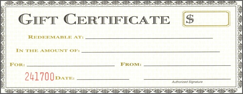 Gift Certific Google Docs Certificate Template Simple Free
