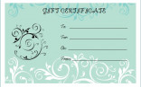 Gift Certificate Template Free Fill Yoga