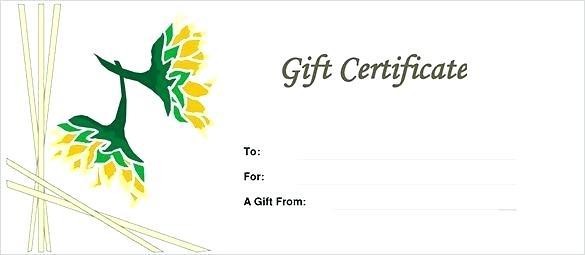 Gift Certificate Template Mac Pages Free Dealssite