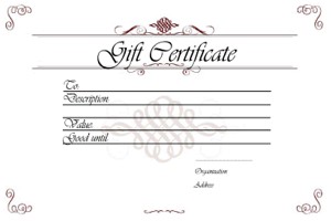 Gift Certificate Templates Printable Certificates For Any Occasion Vacation Template Free