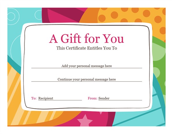 Gift Templates Ukran Agdiffusion Com Voucher Template Powerpoint